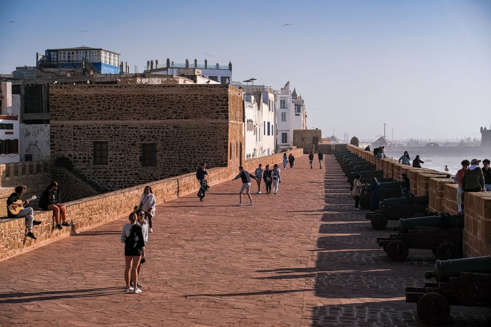 The Atlantic breaking against the ramparts of Essaouira